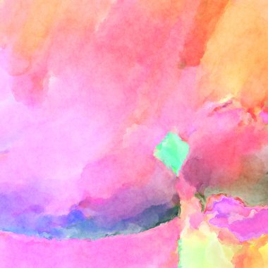 Modern fırça darbeleri. Poster, duvar sanatı, afiş, kart, kitap kapağı veya ambalaj için rahatlatıcı kompozisyonun yumuşak renkli çizimi. Pastel renklerle suluboya.