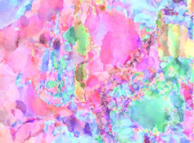 Modern fırça darbeleri. Poster, duvar sanatı, afiş, kart, kitap kapağı veya ambalaj için rahatlatıcı kompozisyonun yumuşak renkli çizimi. Pastel renklerle suluboya.