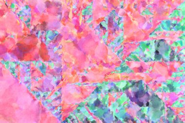 Modern fırça darbeleri. Poster, duvar sanatı, afiş, kart, kitap kapağı veya ambalaj için rahatlatıcı kompozisyonun yumuşak renkli çizimi. Pastel renklerle suluboya.