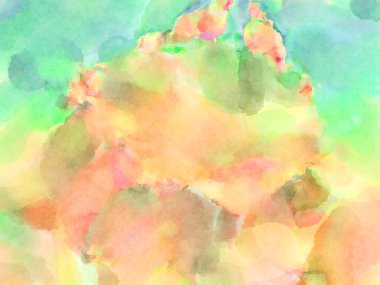 Modern fırça darbeleri. Poster, duvar sanatı, afiş, kart, kitap kapağı veya ambalaj için rahatlatıcı kompozisyonun yumuşak renkli çizimi. Pastel renklerle suluboya.