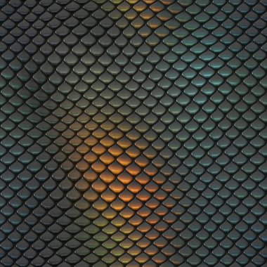 Kusursuz bir fantezi modeli. Sürüngen dokusu. Renkli ve canlı fayanslar. Egzotik fayanslı yüzey. Doğa baskısı.