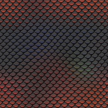 Kusursuz bir fantezi modeli. Sürüngen dokusu. Renkli ve canlı fayanslar. Egzotik fayanslı yüzey. Doğa baskısı.