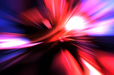 Hızlı yüksek hız bulanıklaştırma arkaplanı. Işık teknolojisi soyut duvar kağıdı. Renkli ışık enerjisi parlamaları. Çarpık grafik hareket arkaplanı. Dinamik patlama flaşı. İvme etkisi.