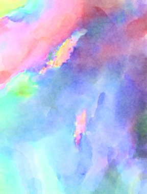 Modern fırça darbeleri. Poster, duvar sanatı, afiş, kart, kitap kapağı veya ambalaj için rahatlatıcı kompozisyonun yumuşak renkli çizimi. Pastel renklerle suluboya.