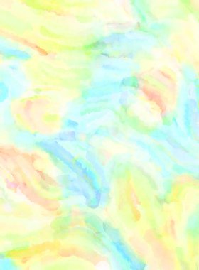 Modern fırça darbeleri. Poster, duvar sanatı, afiş, kart, kitap kapağı veya ambalaj için rahatlatıcı kompozisyonun yumuşak renkli çizimi. Pastel renklerle suluboya.