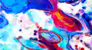 Modern fırça darbeleri. Poster, duvar sanatı, afiş, kart, kitap kapağı veya ambalaj için rahatlatıcı kompozisyonun yumuşak renkli çizimi. Pastel renklerle suluboya.