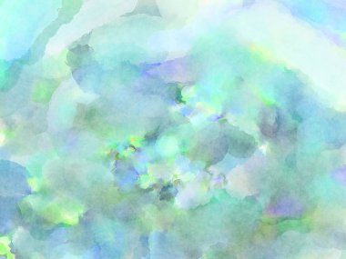 Modern fırça darbeleri. Poster, duvar sanatı, afiş, kart, kitap kapağı veya ambalaj için rahatlatıcı kompozisyonun yumuşak renkli çizimi. Pastel renklerle suluboya.