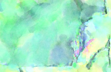 Modern fırça darbeleri. Poster, duvar sanatı, afiş, kart, kitap kapağı veya ambalaj için rahatlatıcı kompozisyonun yumuşak renkli çizimi. Pastel renklerle suluboya.