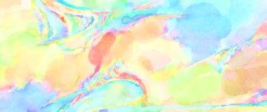 Modern fırça darbeleri. Poster, duvar sanatı, afiş, kart, kitap kapağı veya ambalaj için rahatlatıcı kompozisyonun yumuşak renkli çizimi. Pastel renklerle suluboya.