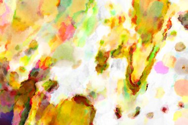 Modern fırça darbeleri. Poster, duvar sanatı, afiş, kart, kitap kapağı veya ambalaj için rahatlatıcı kompozisyonun yumuşak renkli çizimi. Pastel renklerle suluboya.