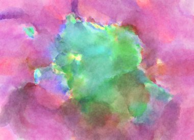 Modern fırça darbeleri. Poster, duvar sanatı, afiş, kart, kitap kapağı veya ambalaj için rahatlatıcı kompozisyonun yumuşak renkli çizimi. Pastel renklerle suluboya.