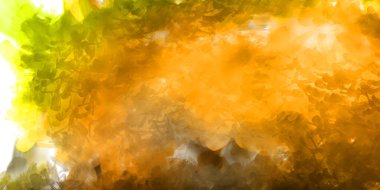 Vahşi ve büyük fırça darbeleri. Beyaz arka planda fırçalanmış soyut resim. Fırça darbesi ile boyanmış. Boya darbeleri. 2B Görüntü.