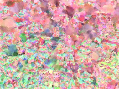 Modern fırça darbeleri. Poster, duvar sanatı, afiş, kart, kitap kapağı veya ambalaj için rahatlatıcı kompozisyonun yumuşak renkli çizimi. Pastel renklerle suluboya.