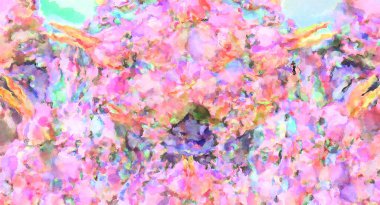 Modern fırça darbeleri. Poster, duvar sanatı, afiş, kart, kitap kapağı veya ambalaj için rahatlatıcı kompozisyonun yumuşak renkli çizimi. Pastel renklerle suluboya.