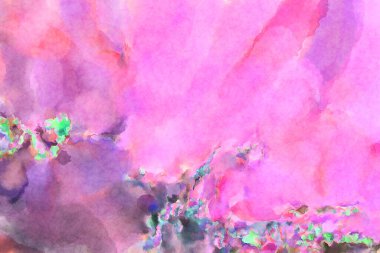 Modern fırça darbeleri. Poster, duvar sanatı, afiş, kart, kitap kapağı veya ambalaj için rahatlatıcı kompozisyonun yumuşak renkli çizimi. Pastel renklerle suluboya.