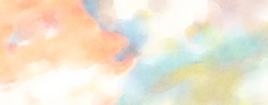 Modern fırça darbeleri. Poster, duvar sanatı, afiş, kart, kitap kapağı veya ambalaj için rahatlatıcı kompozisyonun yumuşak renkli çizimi. Pastel renklerle suluboya.