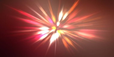 Parlak, canlı ve renkli duvar kağıtları. Parlayan parçacıkları ve çizgileri olan ışık patlaması yıldızı. Güzel soyut ışın arkaplanı.