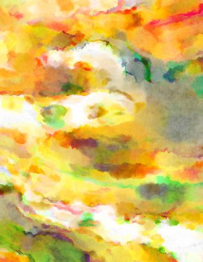 Modern fırça darbeleri. Poster, duvar sanatı, afiş, kart, kitap kapağı veya ambalaj için rahatlatıcı kompozisyonun yumuşak renkli çizimi. Pastel renklerle suluboya.