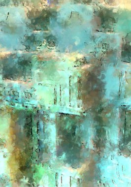 Tuval üzerinde etkileyici fırçalanmış resim. Soyut doku. 2D çizim. Geniş fırça darbeleri. Modern dijital sanat. Çağdaş fırça. Modern ifade. Popüler biçim boyanmış resim.