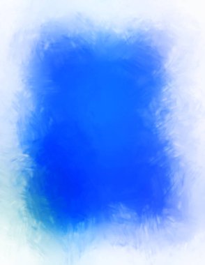 Vahşi ve büyük fırça darbeleri. Beyaz arka planda fırçalanmış soyut resim. Fırça darbesi ile boyanmış. Boya darbeleri. 2B Görüntü.