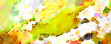 Modern fırça darbeleri. Poster, duvar sanatı, afiş, kart, kitap kapağı veya ambalaj için rahatlatıcı kompozisyonun yumuşak renkli çizimi. Pastel renklerle suluboya.