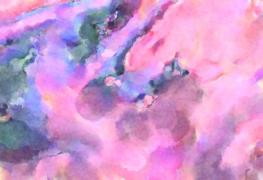 Modern fırça darbeleri. Poster, duvar sanatı, afiş, kart, kitap kapağı veya ambalaj için rahatlatıcı kompozisyonun yumuşak renkli çizimi. Pastel renklerle suluboya.