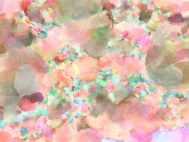 Modern fırça darbeleri. Poster, duvar sanatı, afiş, kart, kitap kapağı veya ambalaj için rahatlatıcı kompozisyonun yumuşak renkli çizimi. Pastel renklerle suluboya.