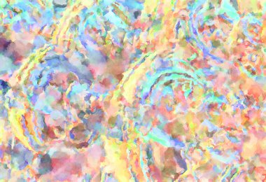 Modern fırça darbeleri. Poster, duvar sanatı, afiş, kart, kitap kapağı veya ambalaj için rahatlatıcı kompozisyonun yumuşak renkli çizimi. Pastel renklerle suluboya.