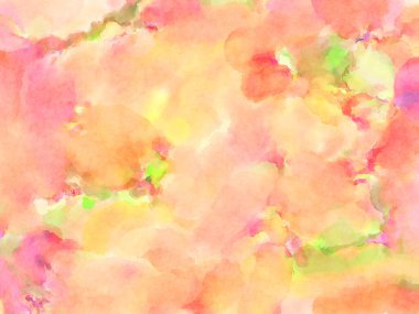 Modern fırça darbeleri. Poster, duvar sanatı, afiş, kart, kitap kapağı veya ambalaj için rahatlatıcı kompozisyonun yumuşak renkli çizimi. Pastel renklerle suluboya.