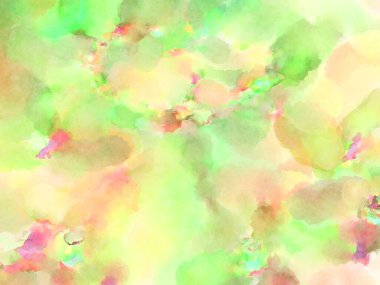 Modern fırça darbeleri. Poster, duvar sanatı, afiş, kart, kitap kapağı veya ambalaj için rahatlatıcı kompozisyonun yumuşak renkli çizimi. Pastel renklerle suluboya.