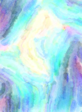 Modern fırça darbeleri. Poster, duvar sanatı, afiş, kart, kitap kapağı veya ambalaj için rahatlatıcı kompozisyonun yumuşak renkli çizimi. Pastel renklerle suluboya.