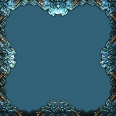 Çerçeve kağıdı. Kart, davetiye ya da albüm olarak harika bir kullanım. Fantezi 3D çizim arka planı. Zarif duvar kâğıdı. Metnin için şablon.