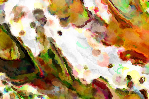 Moderne Pinselstrichmalerei Weiche Farbige Illustration Beruhigender Kompositionen Für Poster Wandbilder — Stockfoto