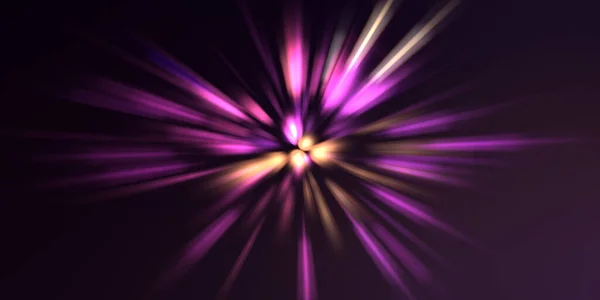 Glossy Vibrant Colorful Wallpaper Light Explosion Star Glowing Particles Lines — Stock Photo, Image