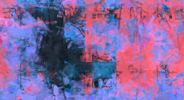 Chaotyczna Sztuka Ścienna Artystyczne Żywe Kolorowe Tapety Chaotyczny Obraz Szczotkowane — Zdjęcie stockowe