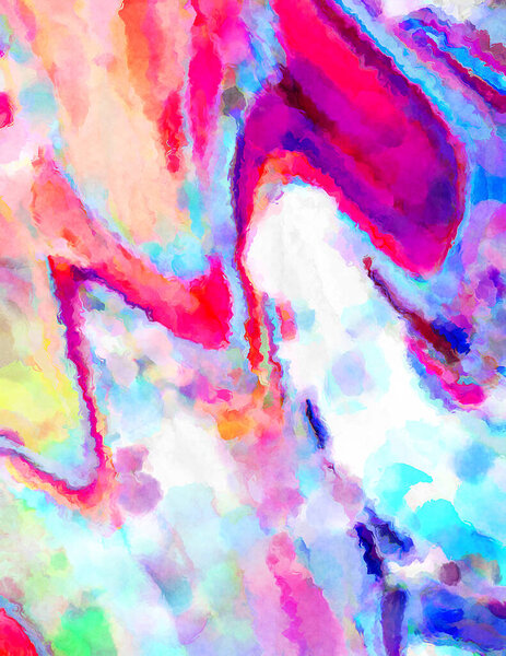 Современные мазки кистью. Мягкая цветовая иллюстрация успокаивающей композиции для плаката, настенного искусства, баннера, открытки, обложки книг или упаковки. Акварель абстрактной живописи с пастельными цветами.