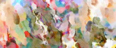 Modern fırça darbeleri. Poster, duvar sanatı, afiş, kart, kitap kapağı veya ambalaj için rahatlatıcı kompozisyonun yumuşak renkli çizimi. Pastel renklerle suluboya.