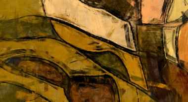 Kaos duvarı sanatı. Sanatsal canlılık ve renkli duvar kâğıdı. Kaotik resim. Taranmış Boyalı Soyut Arkaplan. Fırça darbesi ile boyanmış. Tuval üzerinde etkileyici fırçalanmış resim