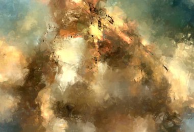 Tuval üzerinde etkileyici fırçalanmış resim. Soyut doku. 2D çizim. Geniş fırça darbeleri. Modern dijital sanat. Çağdaş fırça. Modern ifade. Popüler biçim boyanmış resim.