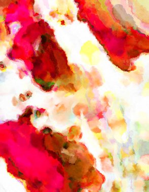 Modern fırça darbeleri. Poster, duvar sanatı, afiş, kart, kitap kapağı veya ambalaj için rahatlatıcı kompozisyonun yumuşak renkli çizimi. Pastel renklerle suluboya.