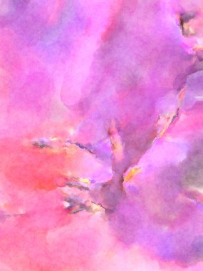 Modern fırça darbeleri. Poster, duvar sanatı, afiş, kart, kitap kapağı veya ambalaj için rahatlatıcı kompozisyonun yumuşak renkli çizimi. Pastel renklerle suluboya.