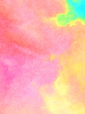 Modern fırça darbeleri. Poster, duvar sanatı, afiş, kart, kitap kapağı veya ambalaj için rahatlatıcı kompozisyonun yumuşak renkli çizimi. Pastel renklerle suluboya.