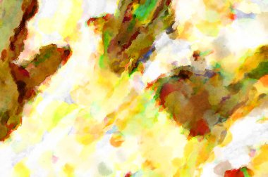 Modern fırça darbeleri. Poster, duvar sanatı, afiş, kart, kitap kapağı veya ambalaj için rahatlatıcı kompozisyonun yumuşak renkli çizimi. Pastel renklerle suluboya.