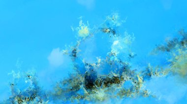 Tuval üzerinde etkileyici fırçalanmış resim. Soyut doku. 2D çizim. Geniş fırça darbeleri. Modern dijital sanat. Çağdaş fırça. Modern ifade. Popüler biçim boyanmış resim.