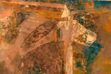 Kaos duvarı sanatı. Sanatsal canlılık ve renkli duvar kâğıdı. Kaotik resim. Taranmış Boyalı Soyut Arkaplan. Fırça darbesi ile boyanmış. Tuval üzerinde etkileyici fırçalanmış resim