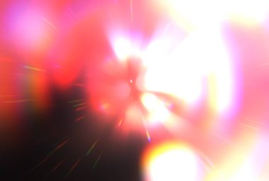 Parlak, canlı ve renkli duvar kağıtları. Parlayan parçacıkları ve çizgileri olan ışık patlaması yıldızı. Güzel soyut ışın arkaplanı.