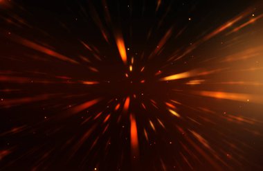 Parlak, canlı ve renkli duvar kağıtları. Parlayan parçacıkları ve çizgileri olan ışık patlaması yıldızı. Güzel soyut ışın arkaplanı.