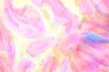 Modern fırça darbeleri. Poster, duvar sanatı, afiş, kart, kitap kapağı veya ambalaj için rahatlatıcı kompozisyonun yumuşak renkli çizimi. Pastel renklerle suluboya.