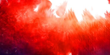 Vahşi ve büyük fırça darbeleri. Beyaz arka planda fırçalanmış soyut resim. Fırça darbesi ile boyanmış. Boya darbeleri. 2B Görüntü.