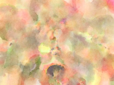 Modern fırça darbeleri. Poster, duvar sanatı, afiş, kart, kitap kapağı veya ambalaj için rahatlatıcı kompozisyonun yumuşak renkli çizimi. Pastel renklerle suluboya.